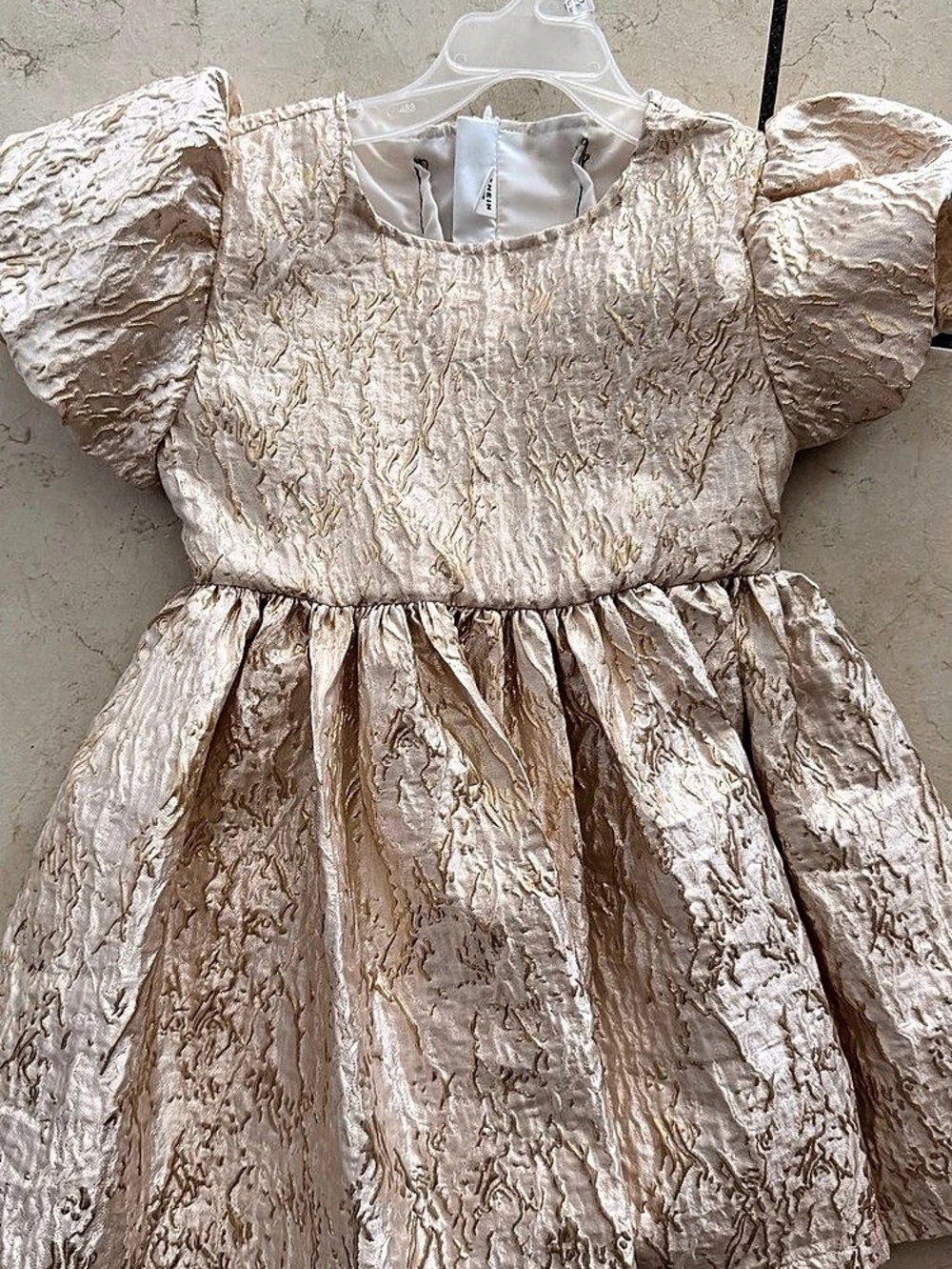 Girl Gold Party Dress Size 5y